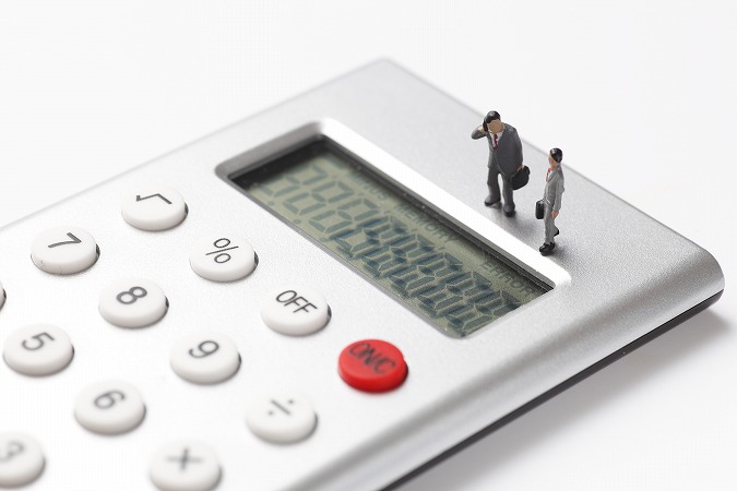 電卓・人ミニチュア